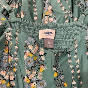 Old Navy floral lined slip dress